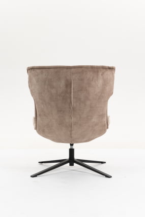 Кресло лаунж Свай бежевый с коричневым / Sway_4