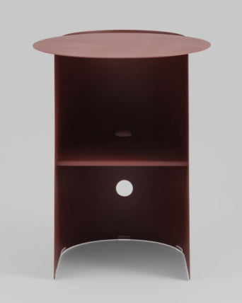 Журнальный столик Floire металл бордовый_6