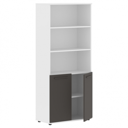 Шкаф с одним комплектом глухих малых дверей EDIS EHCS 85.5 Мокко Мокко Белый_1