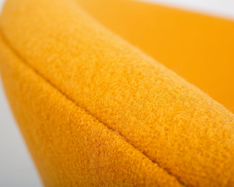 Кресло дизайнерское DOBRIN EMILY (желтая ткань AF13, золотое основание)_6