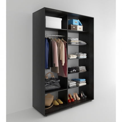 Шкаф-купе 2-х дверный Акцент-Лайт Д 1000х600 Венге_1