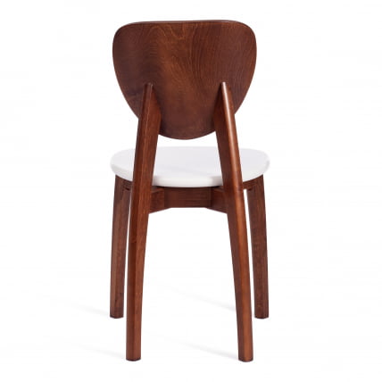 Стул DIAMANTE жесткое сидение бук, 42 х 42 х 85 см, коричневый / белый_4