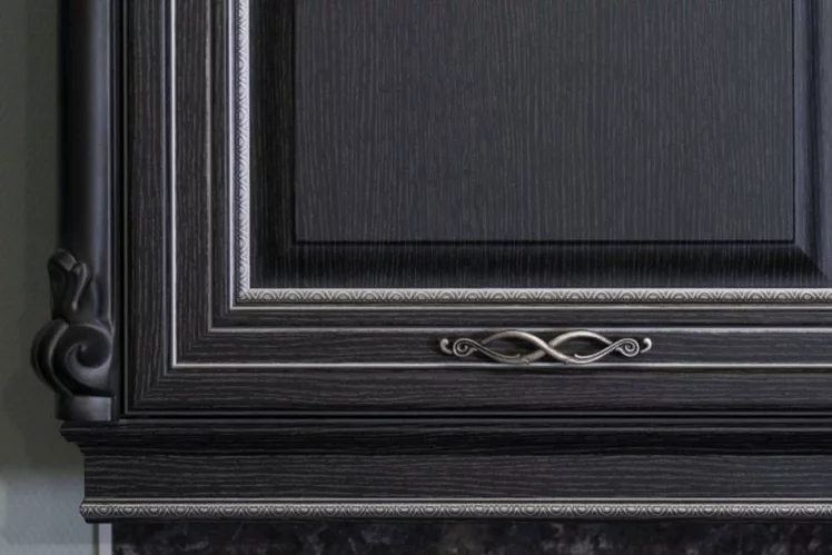 Шкаф кухонный 400 Италия ЛД 275.326.000 Черный Дуб темный_1