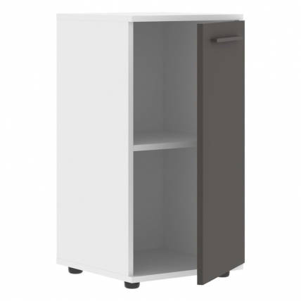 Шкаф колонка с глухой малой дверью EDIS ELCS 42.1 Мокко Мокко Белый_1