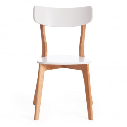 Стул Claire дерево гевея, МДФ, 48 x 49,5 x 81,5 x SH44см, White (Белый) / Natural (натуральный)_4