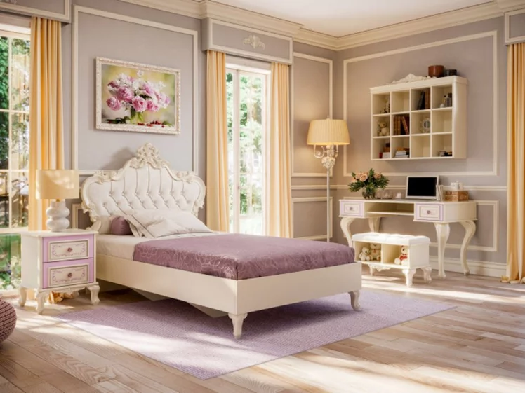 Полка навесная Классика тип 2 ЛД 663.050.000 Алебастр_4