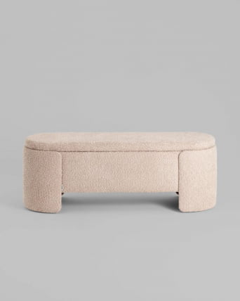 Банкетка Taks с местом для хранения букле капучино_5