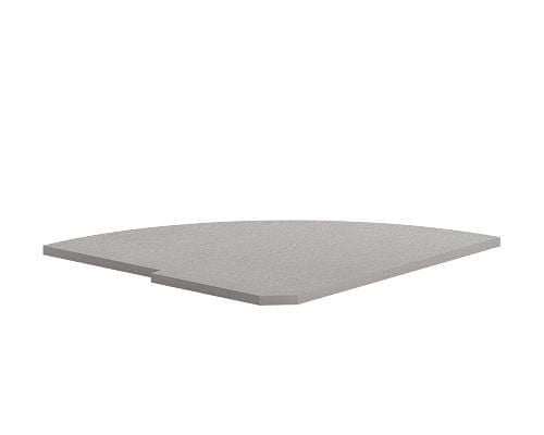 Полка заверщающая для угловой стойки PC-5.2 L Металлик_0