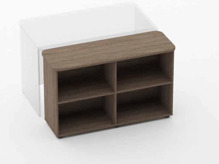 Тумба приставная к столу Glassy 3.18.102 Дуб Верцаска_0