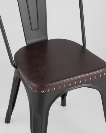 Стул TOLIX SOFT мягкий Черный матовый_6