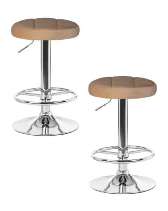 Табурет барный DOBRIN BRUNO (бежевый велюр (MJ9-10))_0