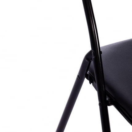 Стул FOLDER 2 (mod. 2009A) / 1 шт. в упаковке пластик/металл/эко кожа, 45 х 46 х 78 см , Black (Черный) / Black (Черный)_7