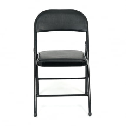 Стул складной FOLDER (mod. 032) / 1 шт. в упаковке каркас: металл, сиденье/спинка: экокожа, 41*51*76см, черный_1