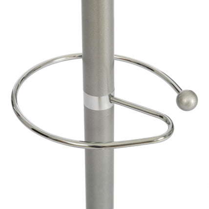 Вешалка Bara (mod. GH-8606) металл/хром/мрамор, 37 x 37 x 175 см, white (белый) / grey (серый)_1