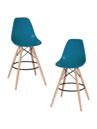 Стул барный DOBRIN DSW BAR (ножки светлый бук, цвет сиденья морской волны (G-05)) 2 шт_0