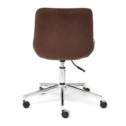 Кресло STYLE флок , коричневый, 6_4