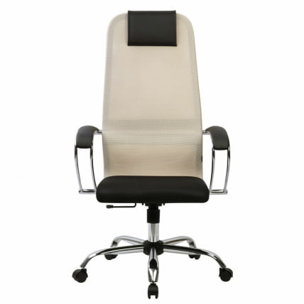 Кресло руководителя BRABIX PREMIUM Ultimate EX-800 хром Черное/бежевое_3