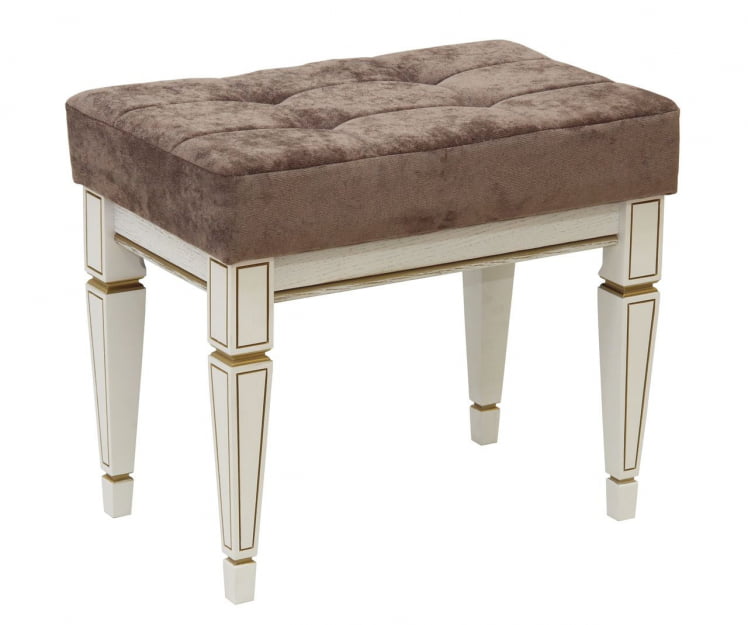 Банкетка Васко В 97Н белый ясень/золото_0