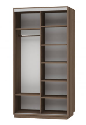 Шкаф-купе двухдверный Экспресс Дуо 1200х2200h Улица/Ясень шимо тёмный_1