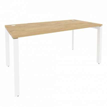 Стол рабочий на П-образном м/к ONIX O.MP-SP-4.8 Тиквуд Светлый/Белый_0