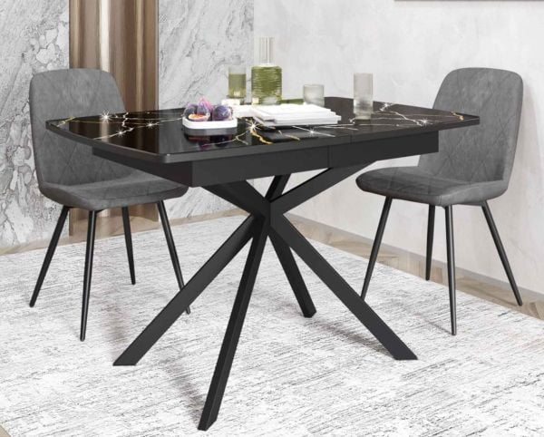 Обеденный стол Орфей 46 (03) Мрамор черный_9