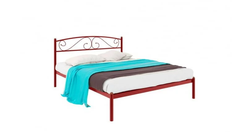 Кровать Вероника 1400х1900 Красная_0