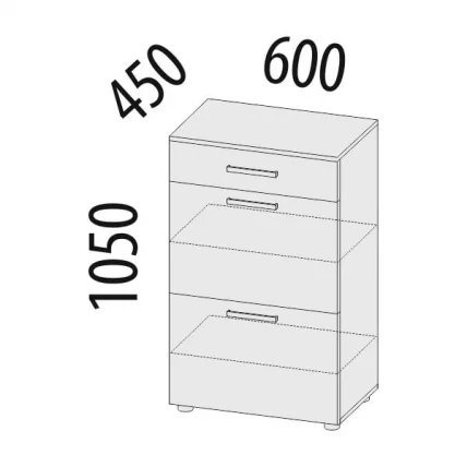 Тумба для обуви Тиффани 47.11.1 Сосна Астрид Мелинга_1