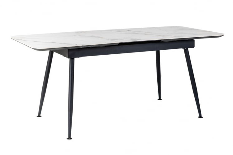Стол Месси раздвиж. 140-180 Светлый мрамор/Бабочка_3