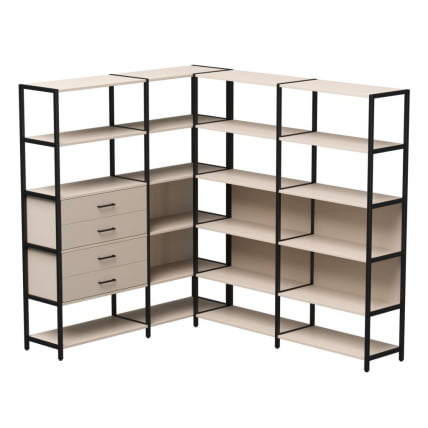Набор стеллажных систем Everprof EVO №17 Кашемир  Черный_0
