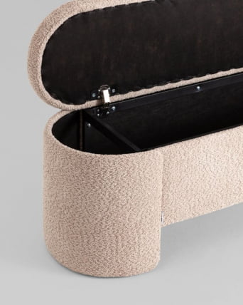 Банкетка Taks с местом для хранения букле капучино_3