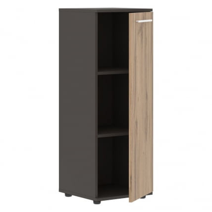 Шкаф-колонка с глухой средней дверью ЕДИС ЕМCС 42.1 Дуб Денвер светлый Белый Мокко / EDIS EMCS_1