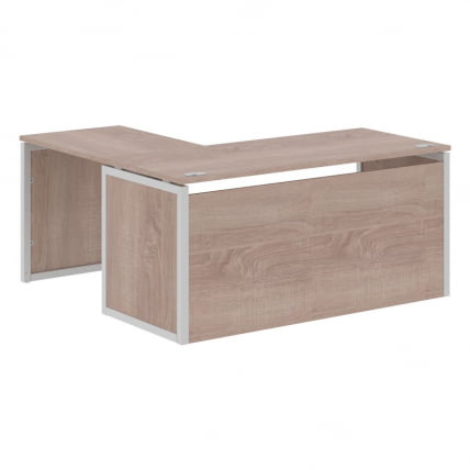 Стол письменный угловой правый XTEN-QP XQPCT 1615H R Дуб Сонома Серый_0