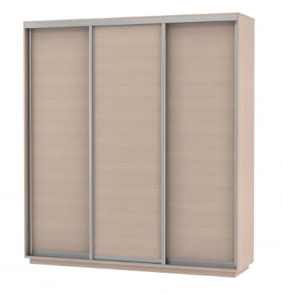 Шкаф-купе трехдверный Экспресс Трио Элемент 1800х2200h Дуб молочный_0