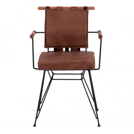 Стул PRIX (mod. 291) металл/экокожа, 53 x 57 x 80.5 см, brown (коричневый) PY-291_4