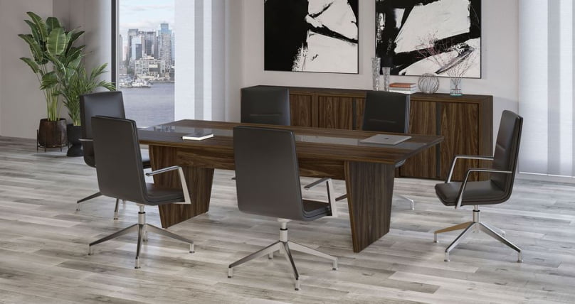 Кабинет для совещаний Corner №4 Орех Лоренцо Графит_1