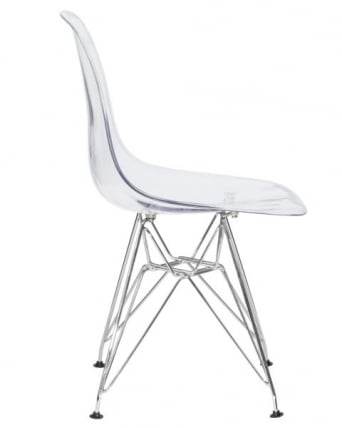 Стул обеденный ДОБРИН ДСР CАСПЕР (ножки хром, цвет прозрачный) 4 шт / DOBRIN DSR CASPER_5