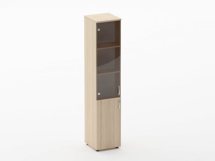 Шкаф высокий со стеклом Glassy 6.19.15Л Венге_0