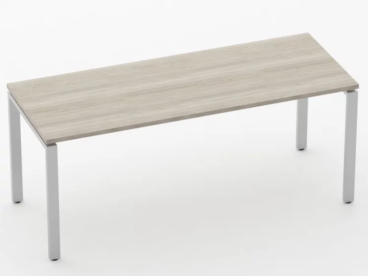 Стол прямой Deka П-обр. каркас 7.07.18  Дуб Сантана светлый_0
