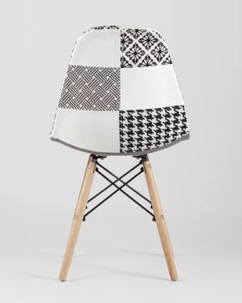 Стул Eames DSW Пэчворк Черно-белый_2