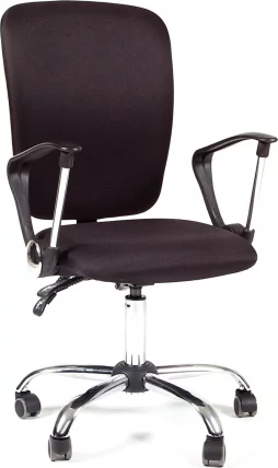 Офисное кресло для оператора CHAIRMAN 9801 Chrome черный_0