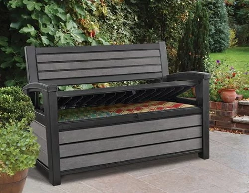 Скамейка HUDSON STORAGE BENCH 227 L Коричневый/Антрацид_1