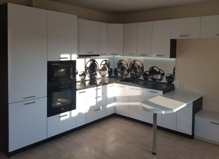 Глянцевый фартук (КОМПОЗИТ) KM 34_10