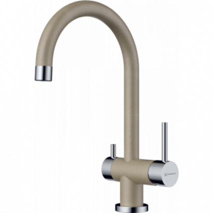 Смеситель Omoikiri Yamada-Ch Латунь/Гранит/Шампань_0