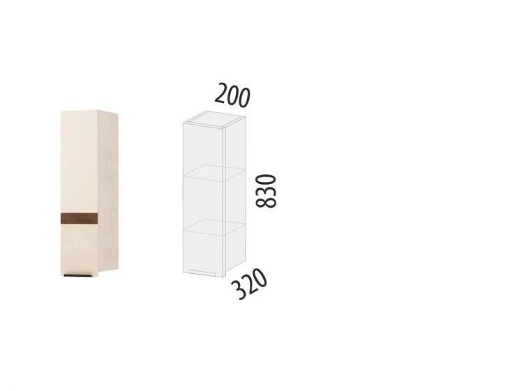 Шкаф кухонный (лев/прав) Дакота 103.19_1