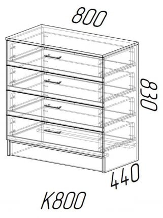 Комод к800 Белый_1