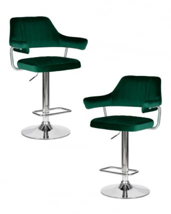 Стул барный DOBRIN CHARLY (зеленый велюр (MJ9-88)) 2 шт_0