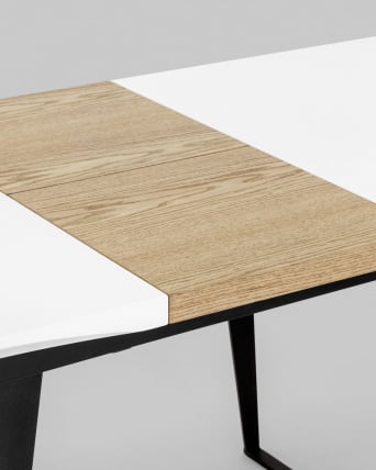 Стол обеденный Йорк раскладной 120-160 Белый_6