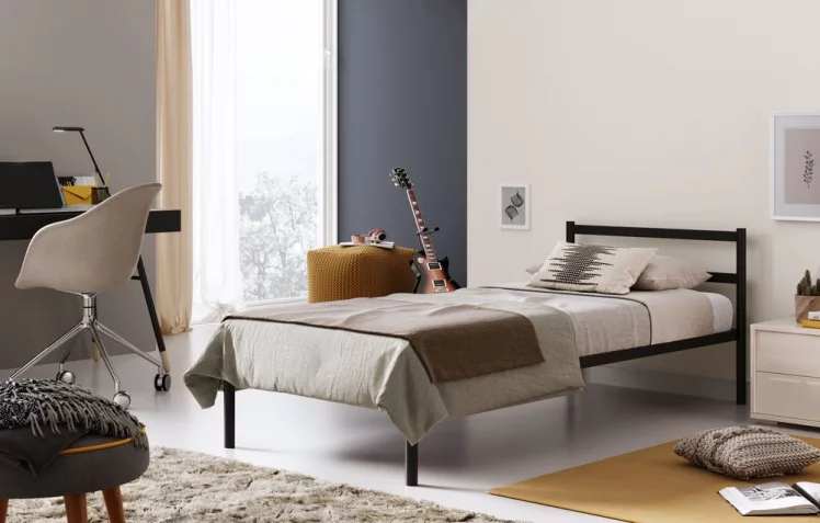 Кровать Метта 800x2000 Черная_3