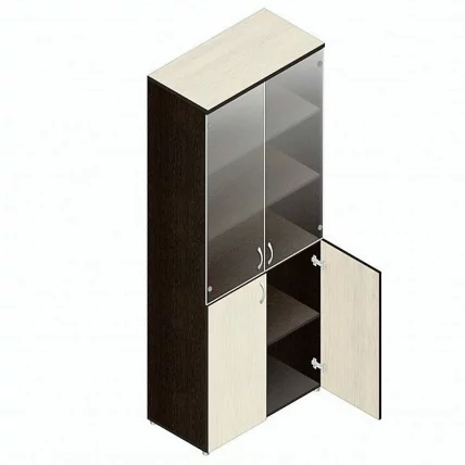 Шкаф для документов со стеклом Р.Ш-2СБ Венге_0