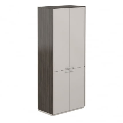 Шкаф высокий Atlas NZ-0321.BT.GS Бренсон Трюфель Серый камень_0